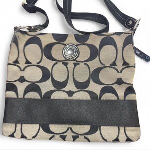 Coach Black and Gray Crossbody Bag